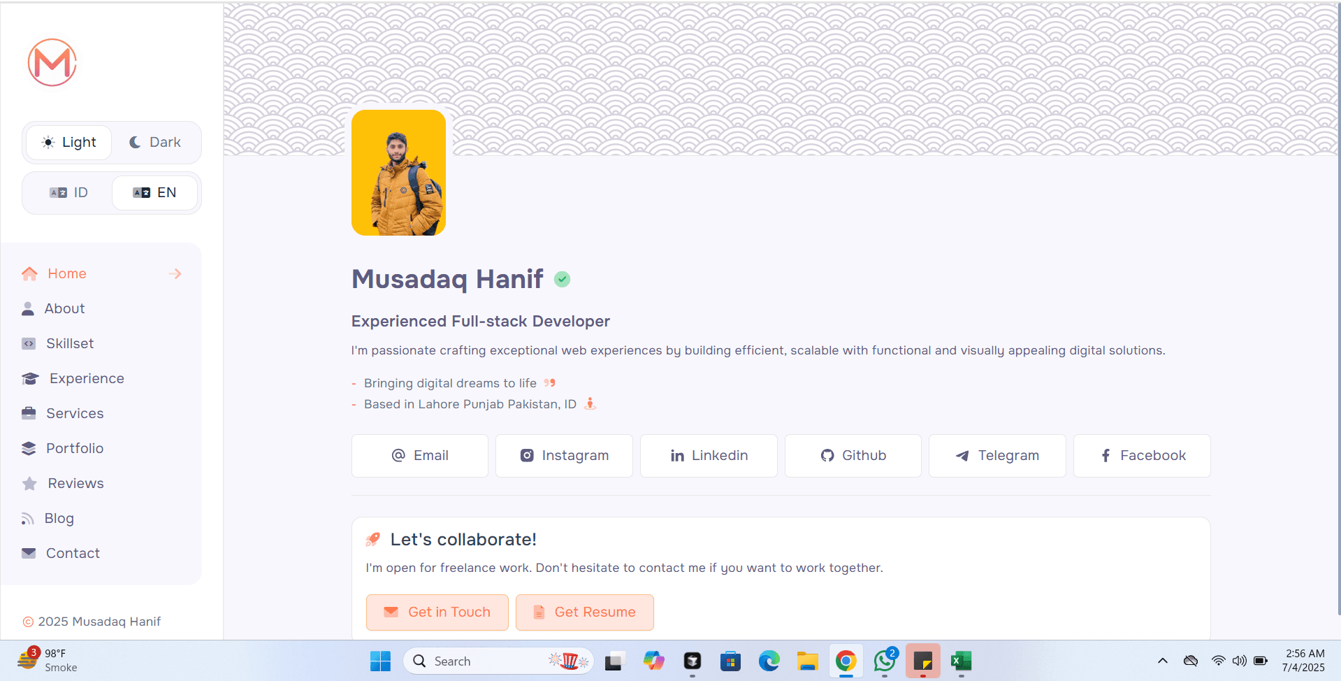 Personal Portfolio Website