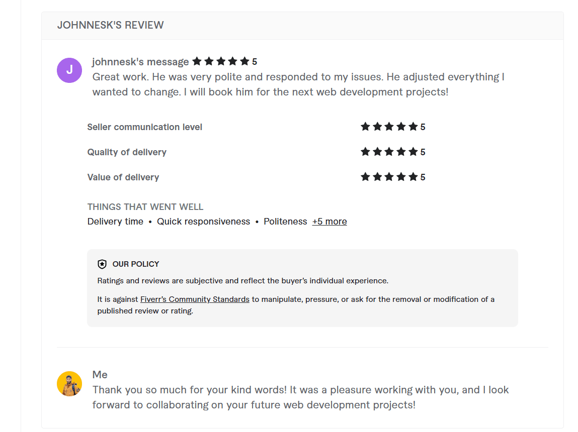 Client Review